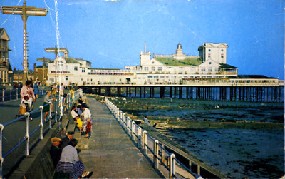 Postkarte Pier Bognor Regis West Sussex Küste Küste Stadt Resort Menschen entspannen