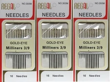 Sewing Needles 3 packs of 16  USA seller