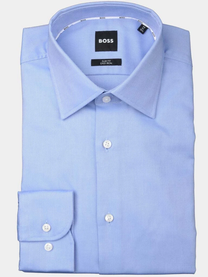 Hombre HUGO BOSS H Hank Kent C1 214 Camisa de Manga Larga Talla UK 15 Eu 38 - Imagen 1 de 1