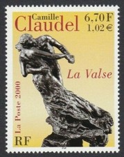 TIMBRE FRANCE 2000 N°3309** ( CAMILLE CLAUDEL )pl