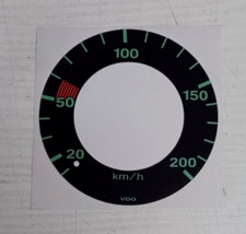 Porsche 912 Speedometer Speedometer Foil Speedometer Disc Mile Conversion Without Needle To Remove