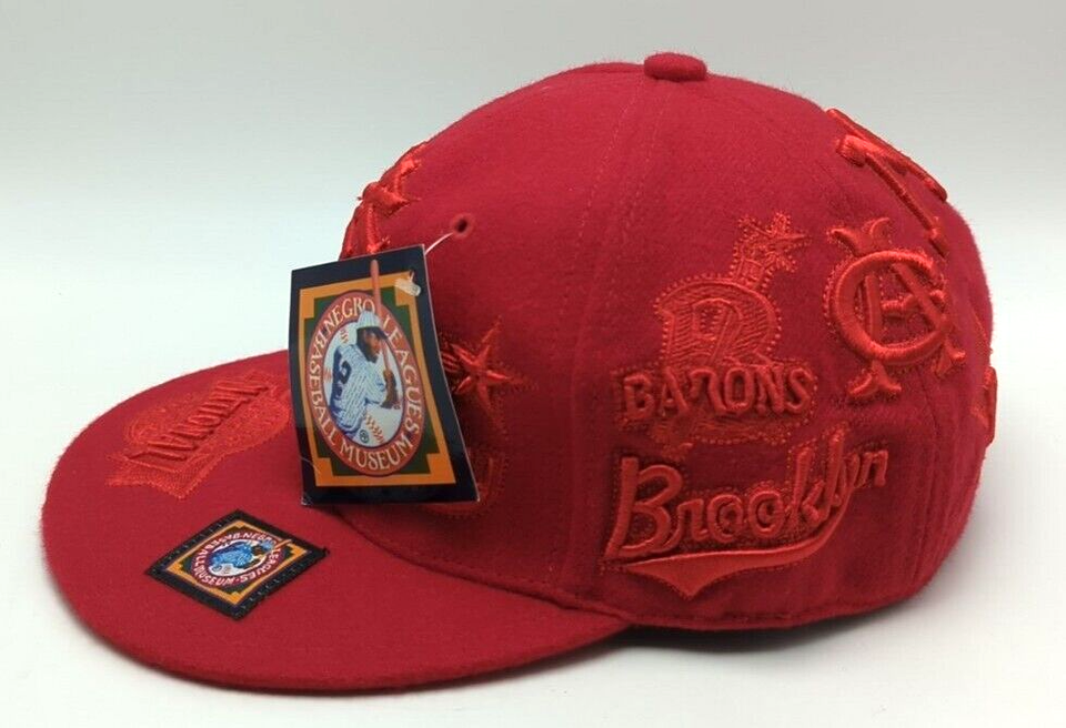 NEGRO LEAGUE BASEBALL MUSEUM Hat Fitted Red Cap Size 7 3 8 L NEW negro-league-baseball-museum-hat-fitted-red-cap-size-7-3-8-l-new