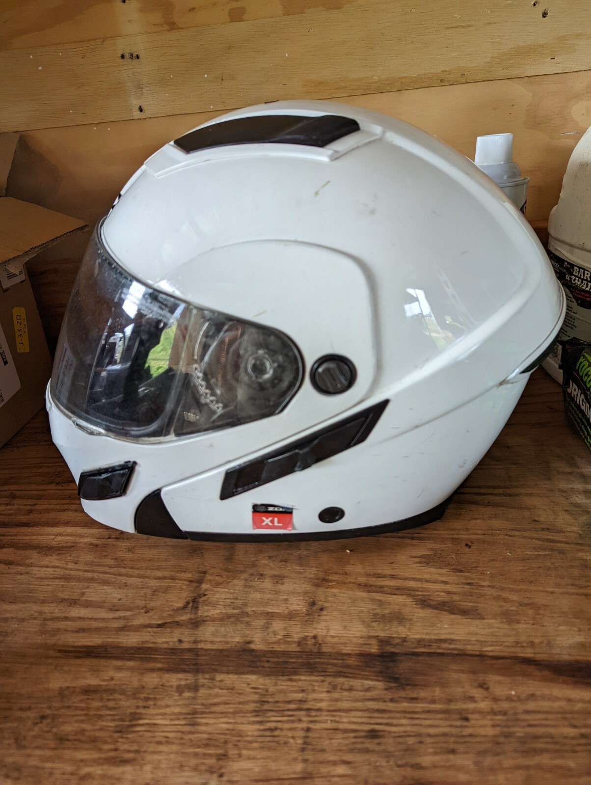 Motorcycle Helmet Dual Visor. ZOX Brigade DOT modular flip up. eBay