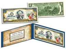 ILLINOIS Statehood $2 Two-Dollar Colorized U.S. Bill IL State *Legal Tender*