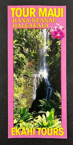 1980s Hana Keane Haleakala Ekahi Tours Maui Hawaii Vintage Travel Brochure