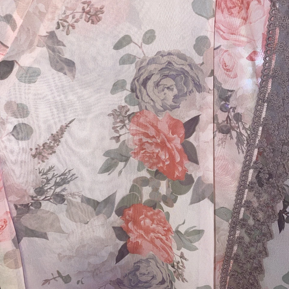 LuLaRoe XL Chloe Bohemia Superposición Rosa Rosas Púrpura Encaje Floral Nuevo con Etiquetas Precioso Foto 2 de 4