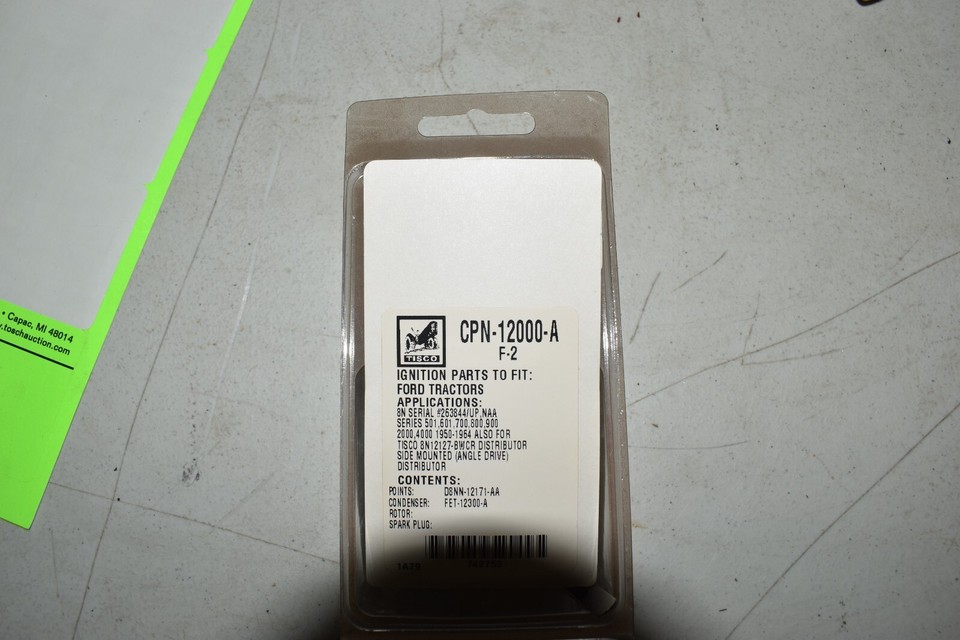 CPN12000A TuneUp Kit Ignition Points Condenser Fits Ford 8N 600 601 800 801 eBay