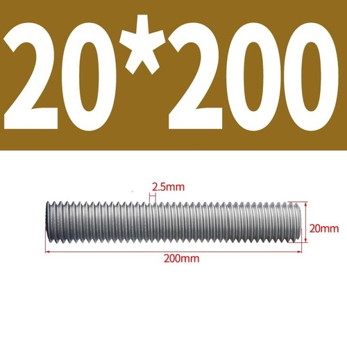 A2 Stainless Steel Threaded Rod Full Thread Studding Bar M10 M12 M14 M16 M18 M20 - Picture 132 of 133