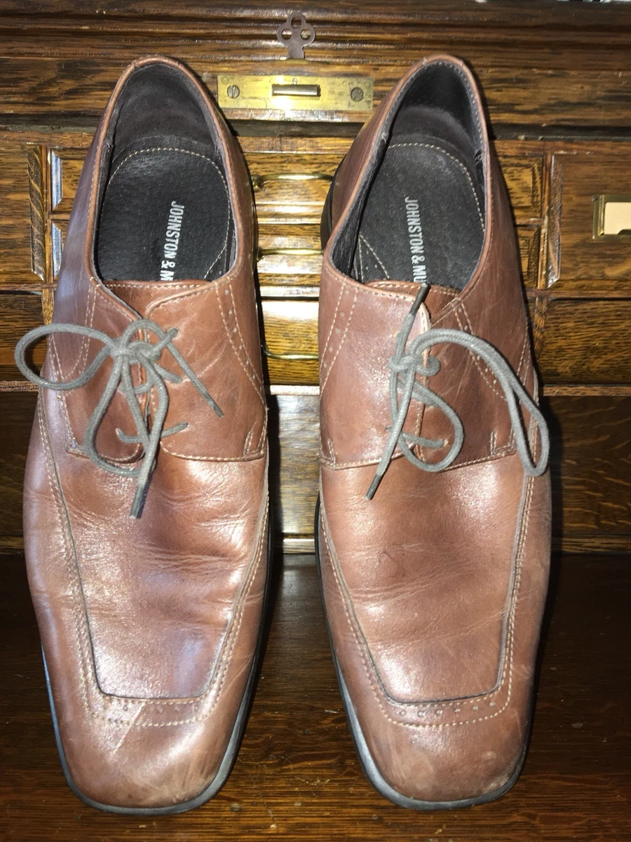 johnston murphy Mens Oxfords Lace Up Shoes Size 11.5 M Brown