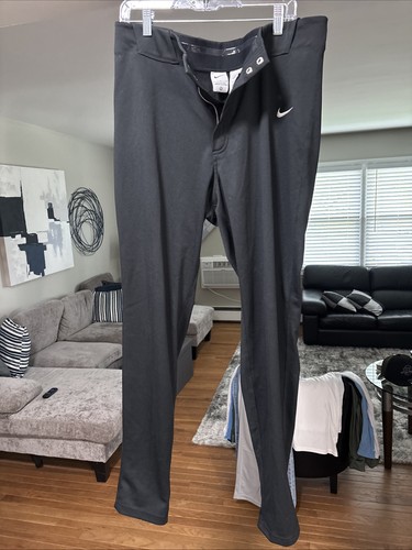Nike Baseball Pants Black Large 32”  Inseam