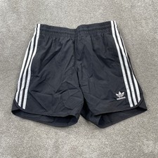 Adidas Originals Mens Sprinter Shorts Black White 3-Stripes HS2069 Small NWT