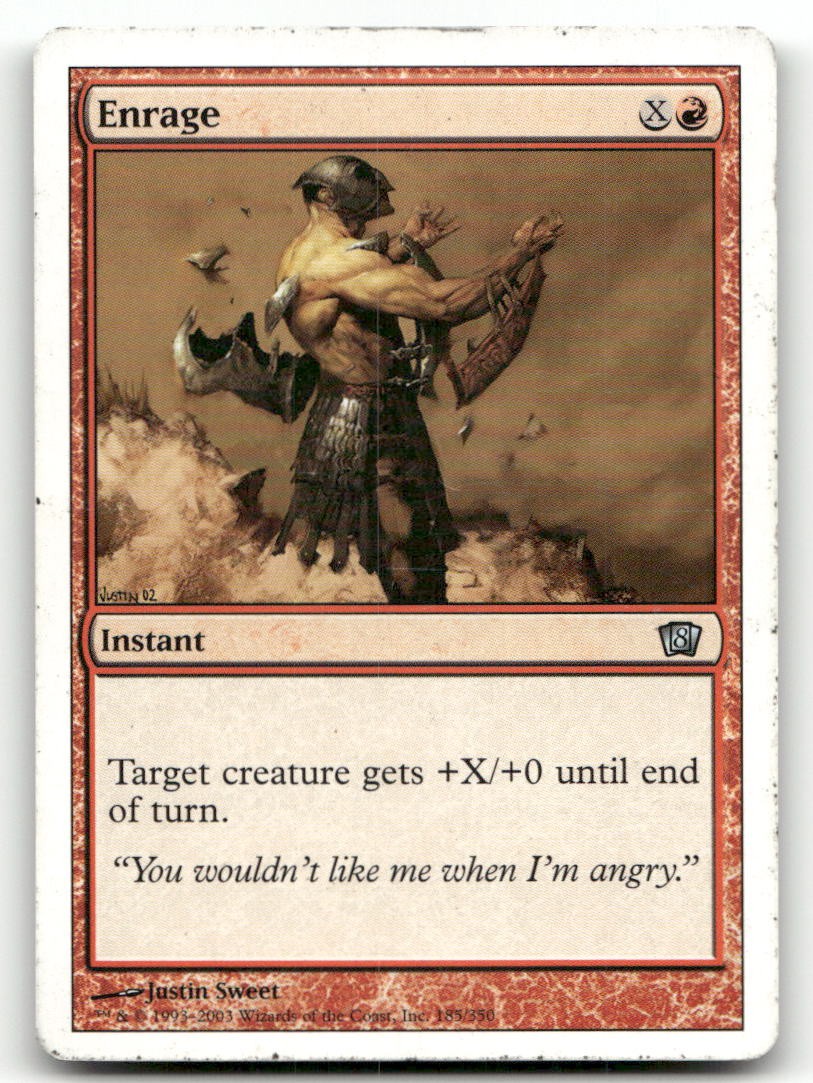 Enrage #185 (MP) 8th Edition 8ED Magic MTG