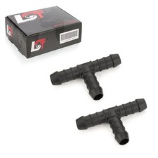 2x Polyamid PA6 T-Stück Schlauchverbinder Benzin ölbeständig 10 mm für MAZDA