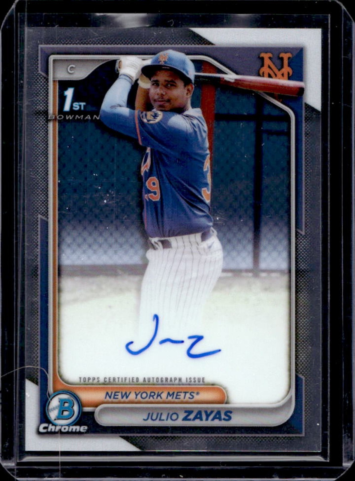2024 Bowman Chrome Julio Zayas Auto 1st #CPA-JZ Mets