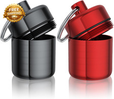 Ear Plug Carrying Case 2 Pack Small Waterproof Metal Earplug Case Ear Plug Hol
