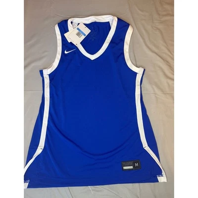 Nike Basketball Jersey Women's Medium Blue New Dri-FIT Mesh Sleeveless Athletic - Image 1 of 4