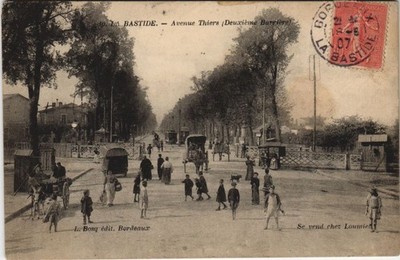 Old postcard La Bastide-Avenue Thiers-Deuxieme Barriere (28166)