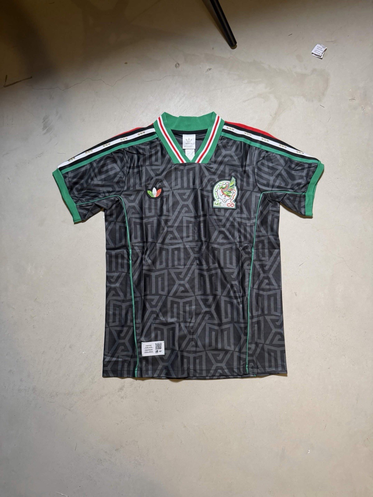 adidas x Someone Somewhere Mexico Lifestyle Jersey Black Carbon Men's Size M