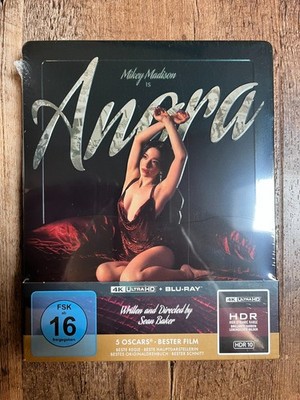Anora w. Embossed Steelbook (4K UHD + Blu-ray, EU Import, Region Free) *NEW*