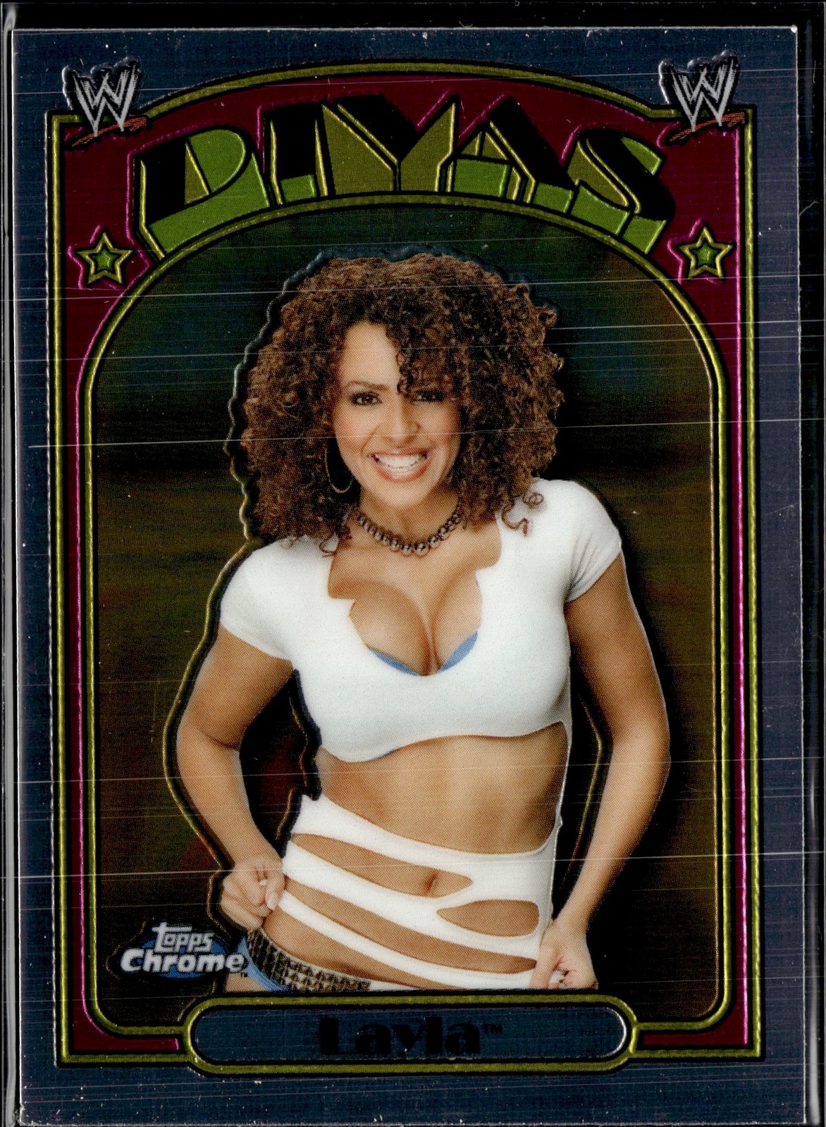 2007 Topps Chrome Heritage II WWE #63 Layla