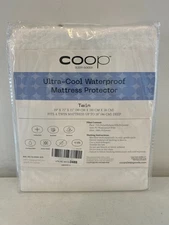 Coop Home Goods Ultra-Cool Cooling Waterproof Mattress Protector - Size Twin