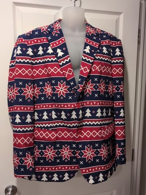 OppoSuits ''Nordic Noel'' Blazer Men's Size 50 Christmas Holiday Jacket
