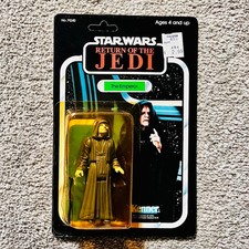 Product Image: THE EMPEROR Star Wars ROTJ Vintage Partially Unpunched 77 Back Card 1984 MOC!!!!
