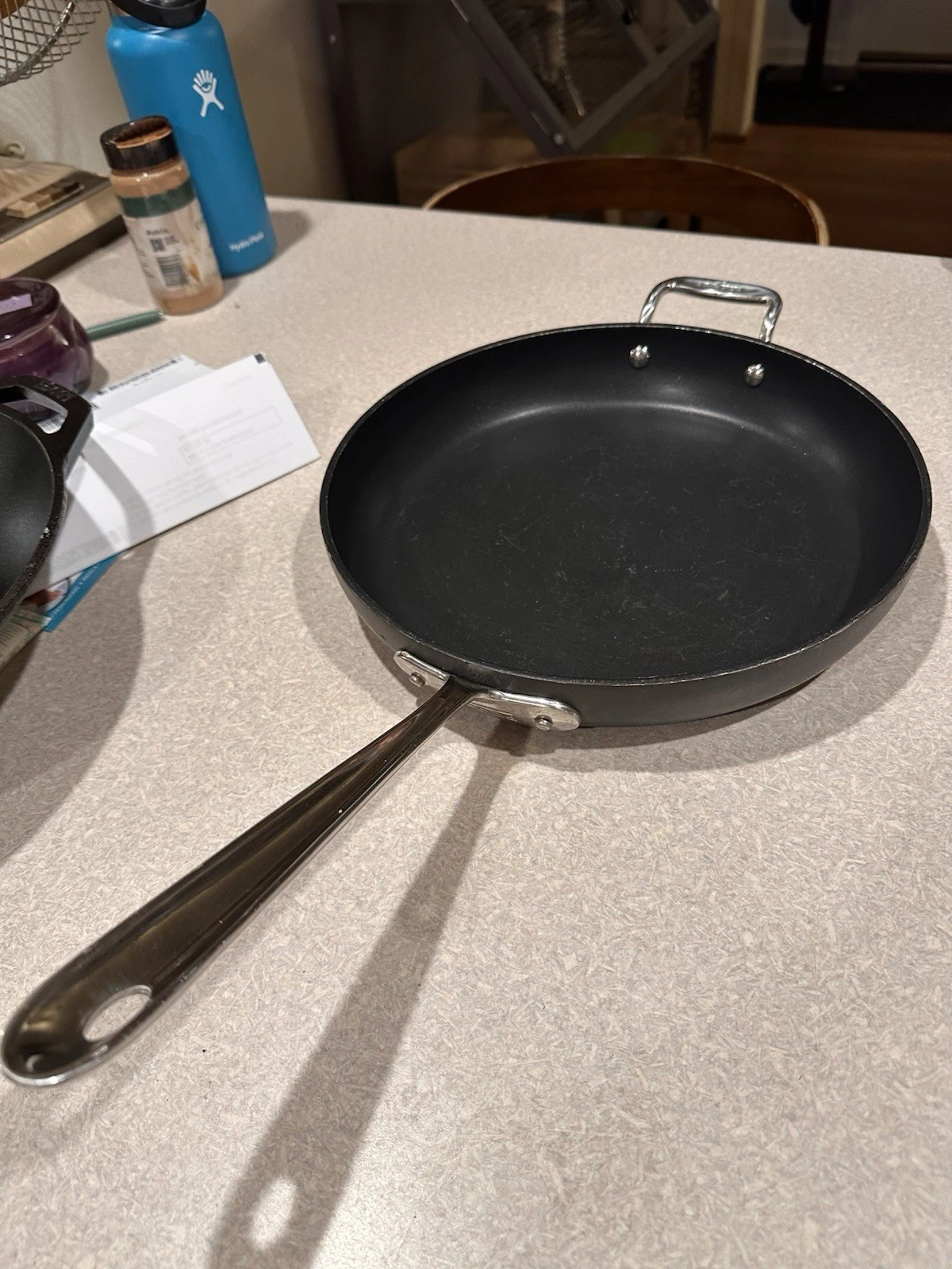 All-Clad 12” Nonstick Fry Pan Skillet w/ Helper Handle | Made in USA