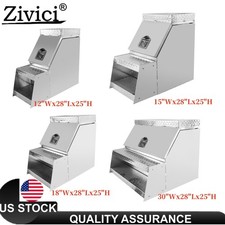 12151830 Aluminum Step Semi Truck Tool Box Wsaddle Step Open Wide Design