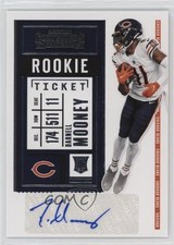2020 Panini Contenders Rookie Ticket Darnell Mooney #204 Auto 8gd