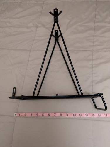 Black bike rack (over rear tire) for bags and traveling | eBay