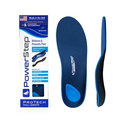 Powerstep SIZE F Protech Full Length Orthotics M: 9 9 1/2 W 11 11 1/2 (Each)