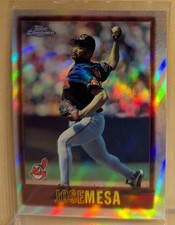 1997 Topps Chrome SILVER REFRACTOR #59 Jose Mesa Indians RARE ICONIC PARALLEL