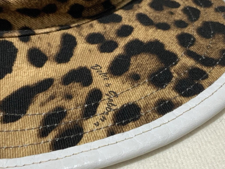 Gorra para mujer Dolce & GABBANA algodón estampado tigre con logotipo M.in.Italy talla 58 EC Foto 2 de 4