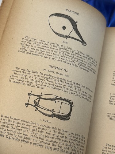 RARE 1892 Antique Cookbook ‘Golden Rule of COOKERY’-Encyclopedia/ Recipes HC - Foto 10 di 23