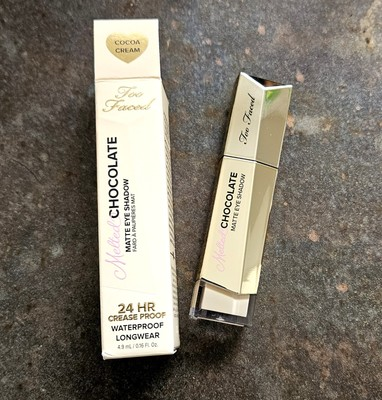 #ad Too Faced COCOA CREAM Melted Chocolate 24 Hour Liquid Matte Eyeshadow NIB $12.95
