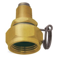 SANI-LAV N12 Swivel Hose Adapter,Brass,3/4" x 3/8" 18D882