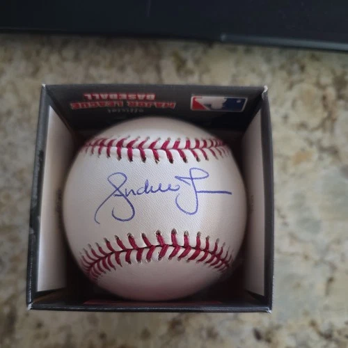 Andruw Jones Autographed Official MLB Baseball Signed Braves