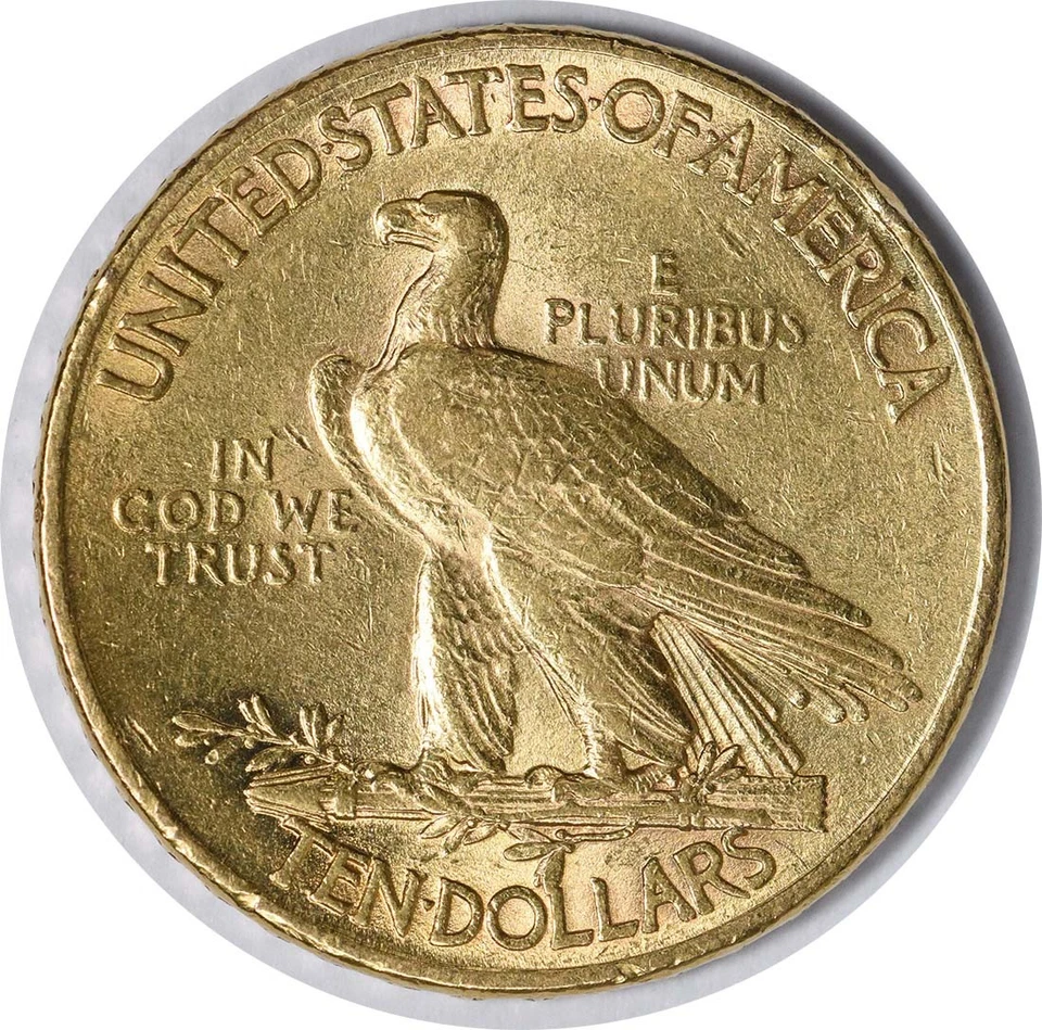 1911 $10 ouro indiano UA não certificado #327 - Imagem 2 de 2