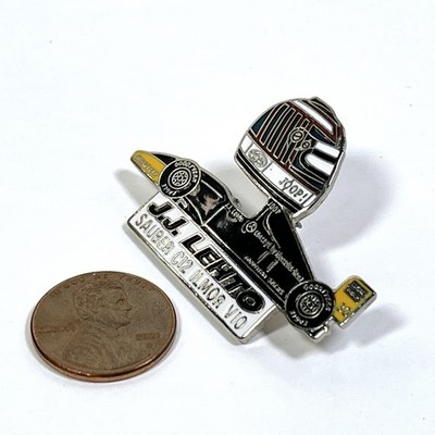 J.J. Lehto 1993 Formula 1 Sauber C12 Ilmor V-10 Cloisonné Pin
