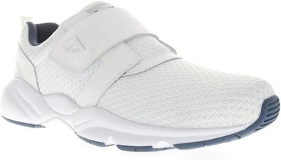 Propét Mens Stability X Strap White Athletic Shoe Sz 8W Mesh Walking Sneaker NEW