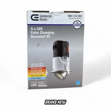 Commercial Electric 1-Pack 3" LED Gimbal Recessed Downlight 2700K-5000K Brushed