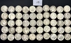 90% Silver Roosevelt Dimes Roll of 50 Circulated, Unsearched, Various dates