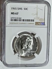 1965 SMS Kennedy Half Dollar 50C Graded MS67 by NGC