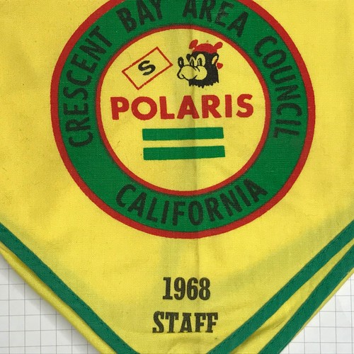 Crescent Bay Area Council California 1968 Staff Halstuch GRN Bdr (LB2830) - Bild 2 von 2