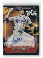 2025 Topps #WCA-JF Jack Flaherty World Champion Autograph Red 1/5