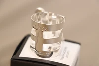 Selmer Tenor Saxophone Ligature Silver Plated Metal Mouthpiece Musical parts