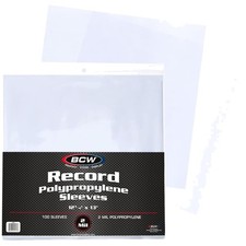 Vinyl Album Protectors - 33 RPM Record Sleeves 100 ct 