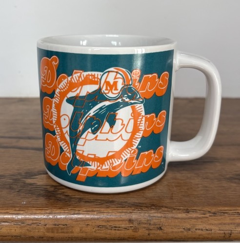 Tasse à café vintage 1996 Miami Dolphins Team NFL Russ Berrie & Co. 🏈 - Photo 1/5
