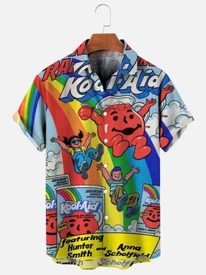 Kool Aid 84 Mens Vintage Hawaiian Short Sleeve Shirt